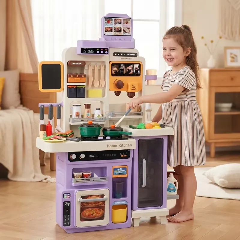 Kids Outdoor Kitchen Set - 90cm Large Pretend Play Kitchen Set