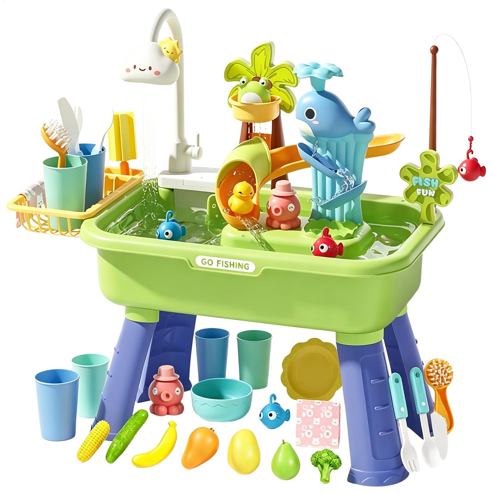 Kids Outdoor Water Table - Kids Water Table with Pump, Sensory