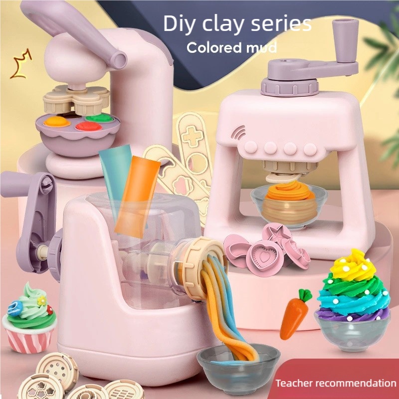 Kids Outdoor Kitchen Set - Toddler DIY Clay Craft Set, Noodle