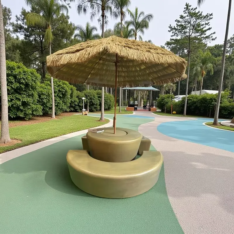 Kids Outdoor Table With Umbrella - Modern Outdoor Round Table and Chair