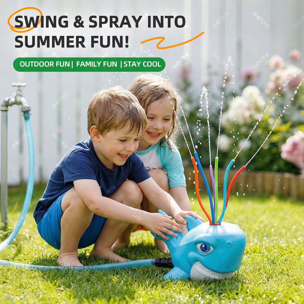 Cartoon Shark Sprinkler Outdoo - Kids Outdoor Yard Tools recension och pris