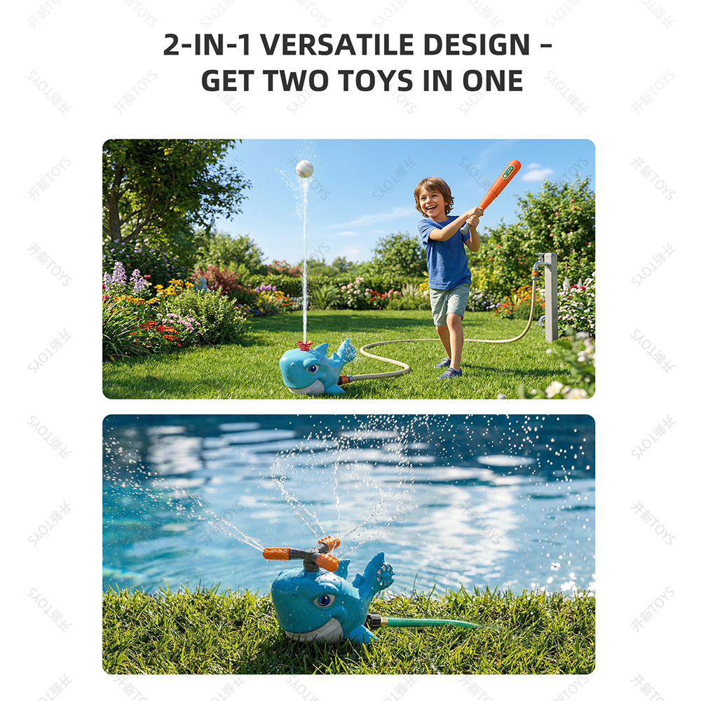 Cartoon Shark Sprinkler Outdoo - Kids Outdoor Yard Tools recension och pris