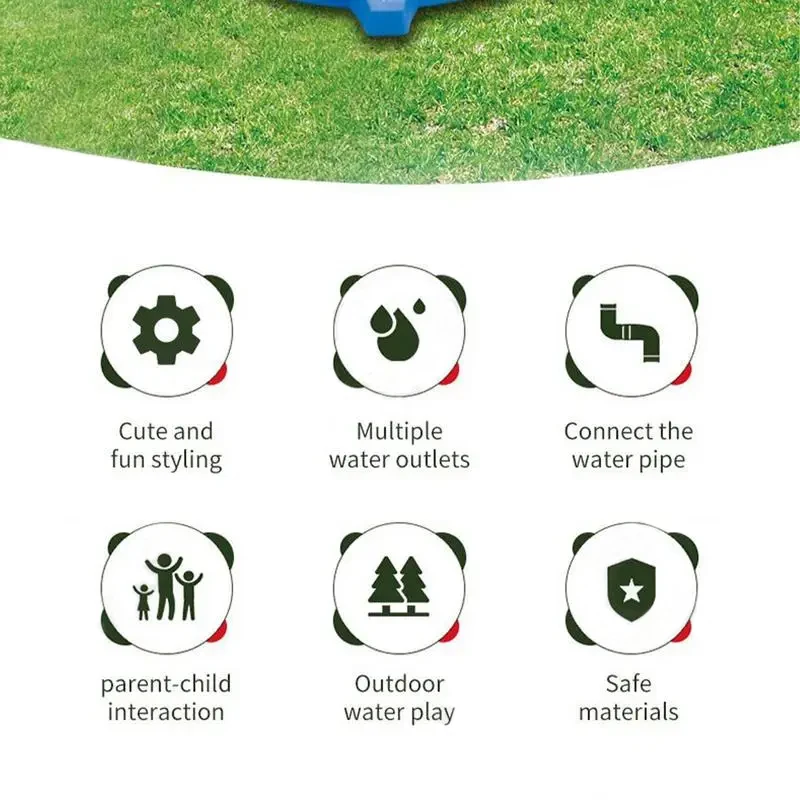 360 Degree Water Sprinkler Rot - Kids Outdoor Yard Tools recension och pris