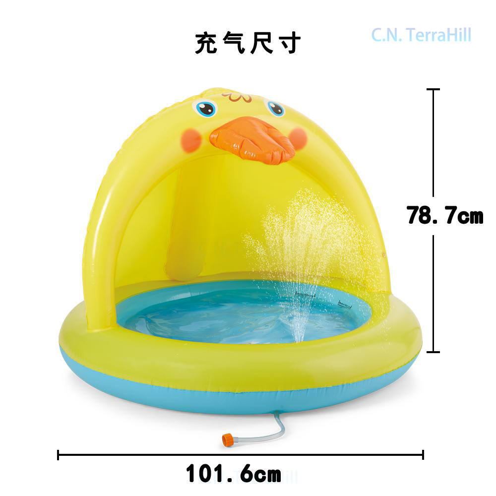 Inflatable Splash Pool for Kid - Kids Outdoor Water Table recension och pris