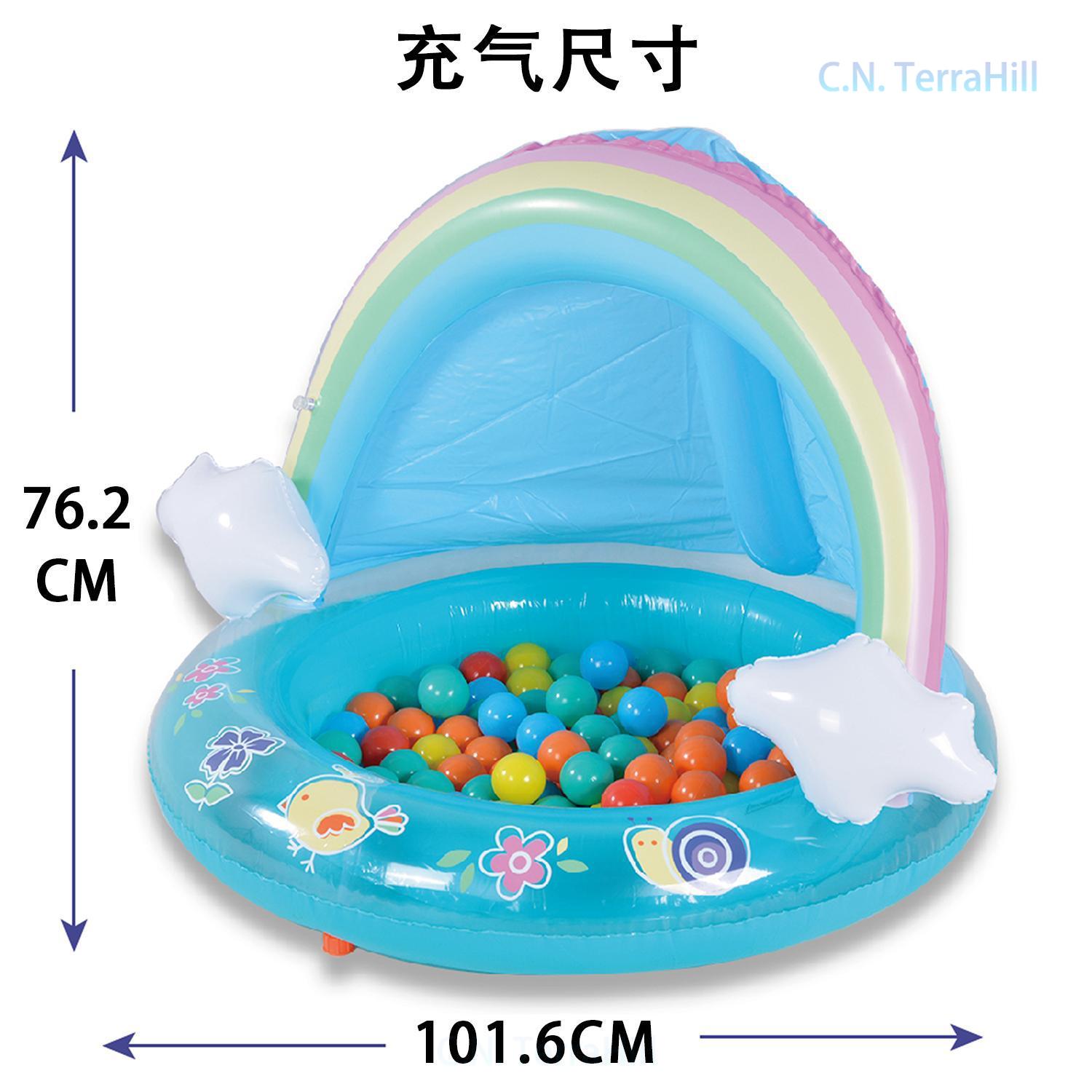 Inflatable Splash Pool for Kid - Kids Outdoor Water Table recension och pris