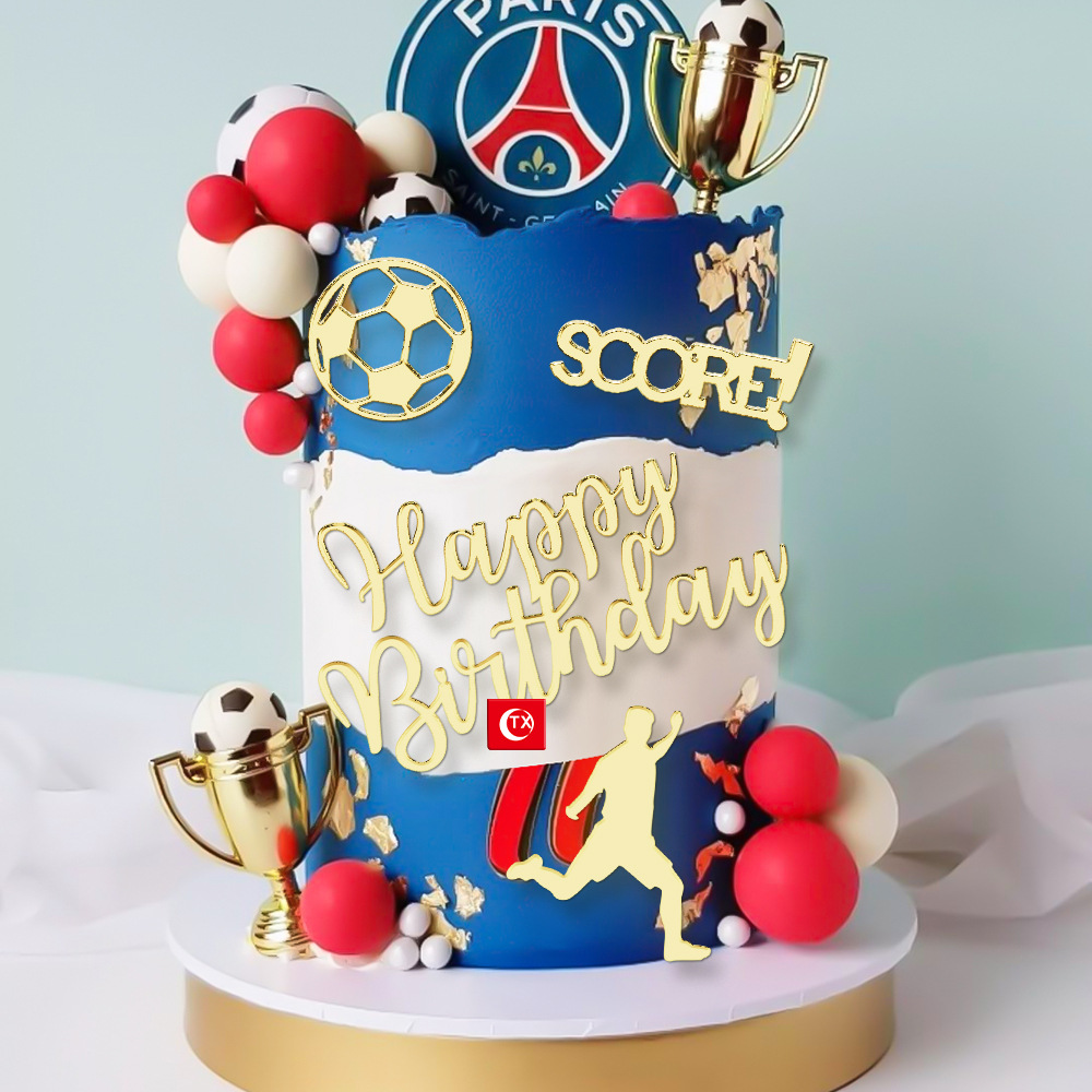 1set Gold Acrylic Happy Birthd - Kids Outdoor Merry Go Round recension och pris