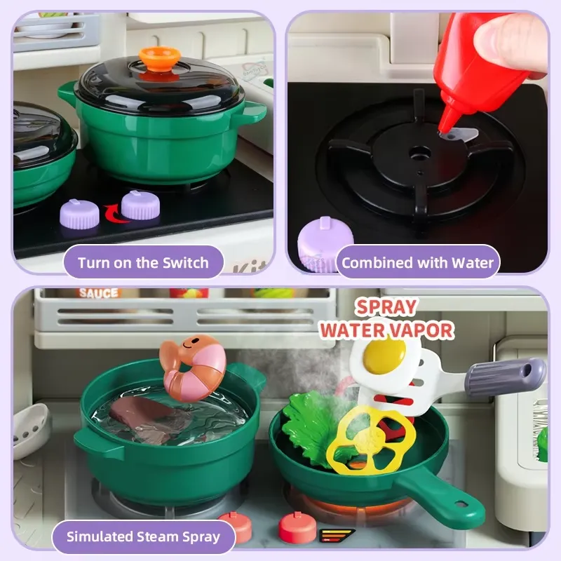 90cm Large Pretend Play Kitche - Kids Outdoor Kitchen Set recension och pris