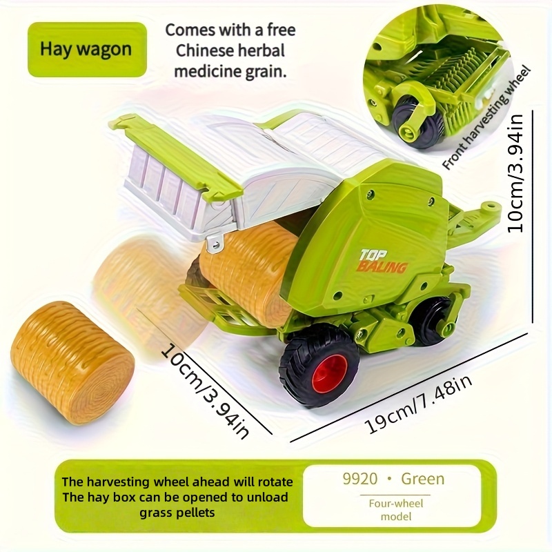 1:24 Inertial Farm Tractor wit - Play Kids Outdoor recension och pris