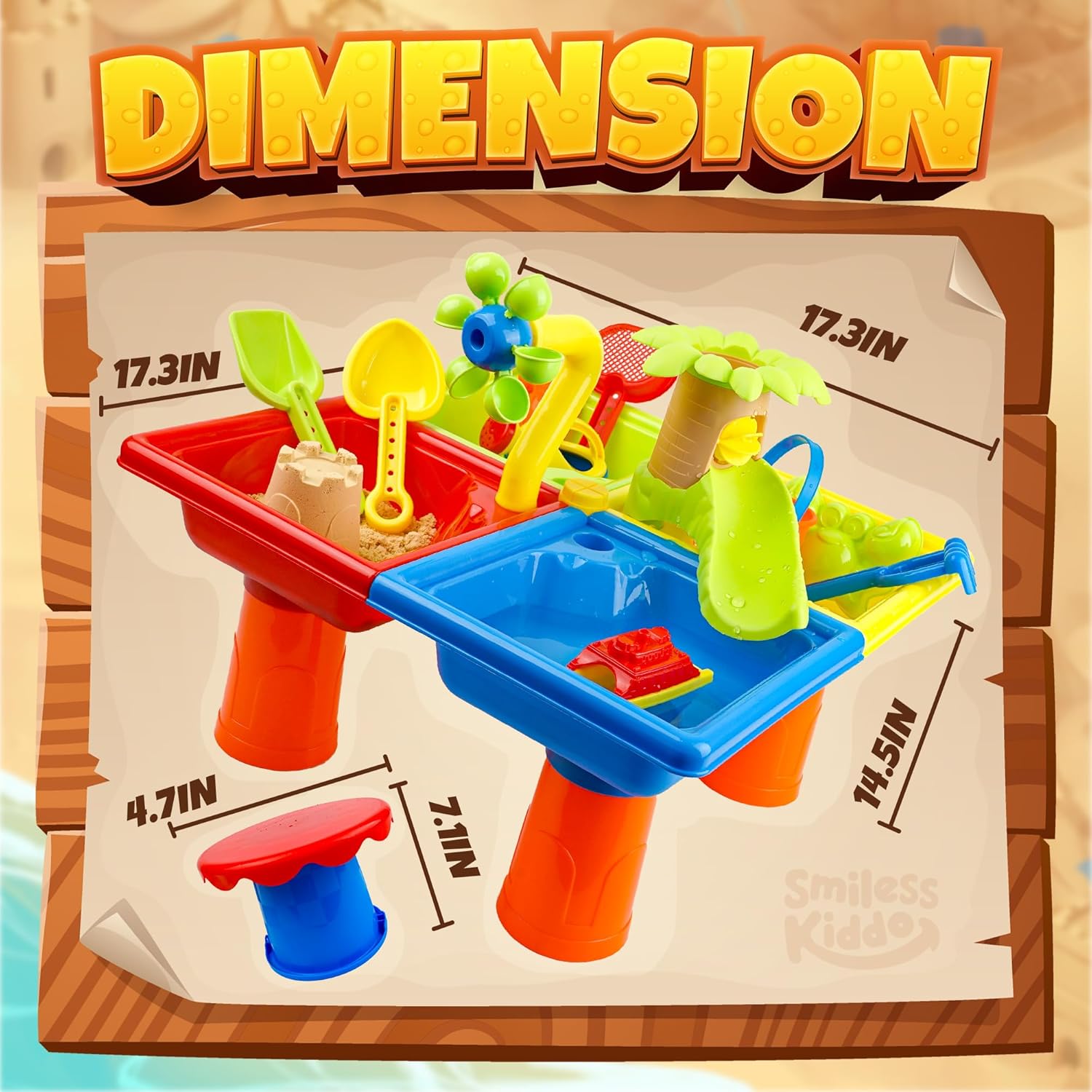 25 Pcs Summer Water Table for  - Kids Outdoor Water Table recension och pris