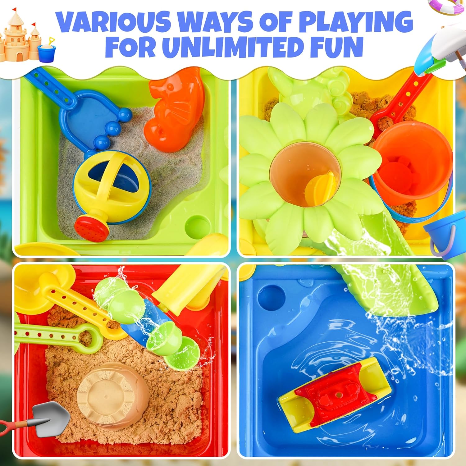 25 Pcs Summer Water Table for  - Kids Outdoor Water Table recension och pris
