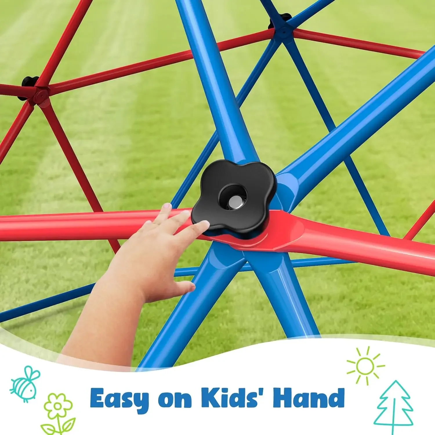 Hapfan Climbing Dome Swing Set - Kids Outdoor Jungle Gym recension och pris