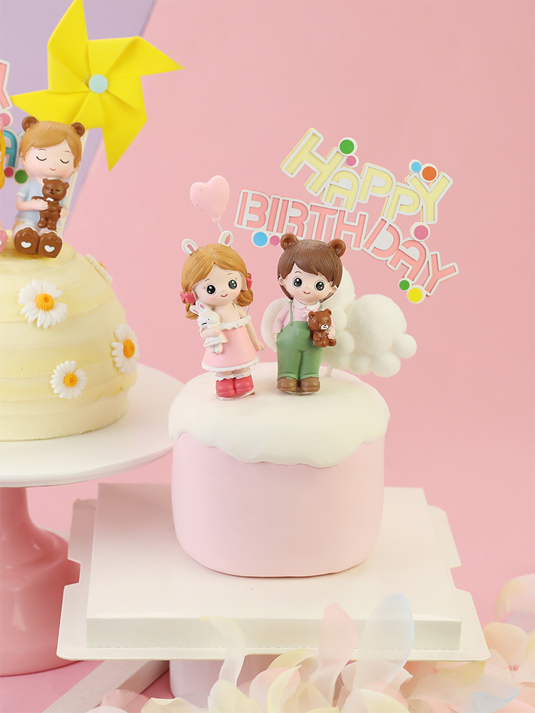 Resin Bunny Bear boy girl Prin - Kids Outdoor Merry Go Round recension och pris