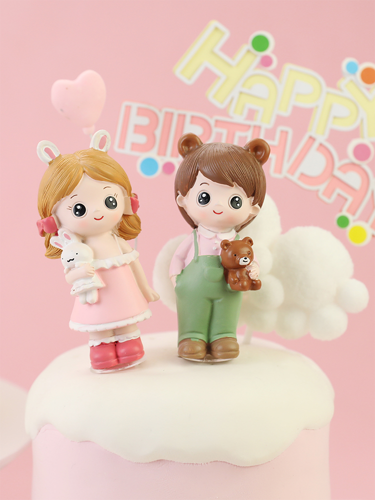 Resin Bunny Bear boy girl Prin - Kids Outdoor Merry Go Round recension och pris