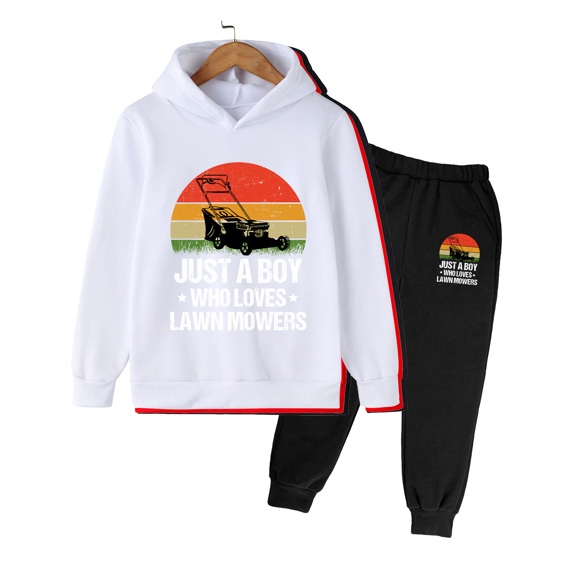 Kids Hoodie and Pants Set, Ret - Kids Outdoor Lawn Mower recension och pris