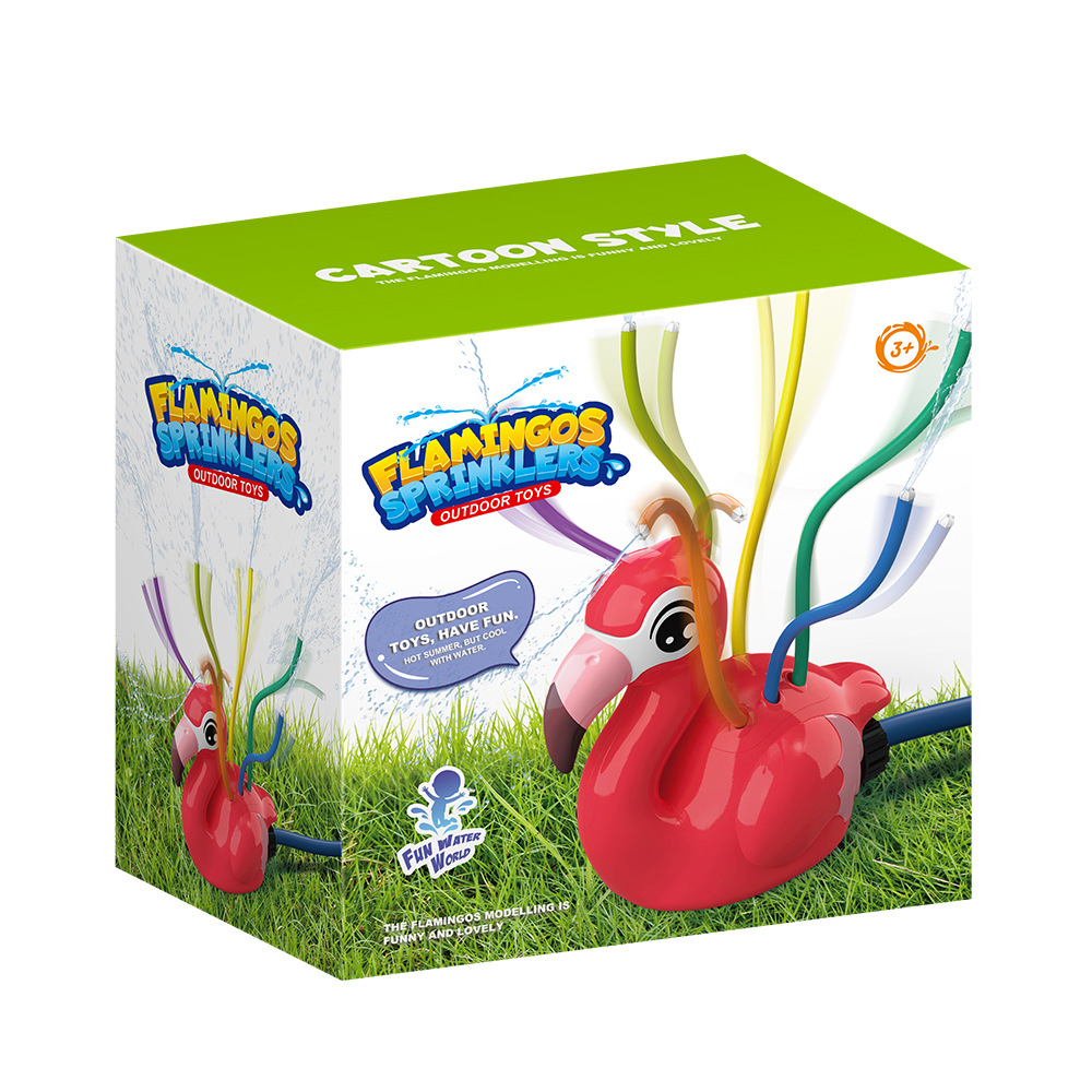 Flamingo Cartoon Sprinkler Sum - Kids Outdoor Yard Tools recension och pris