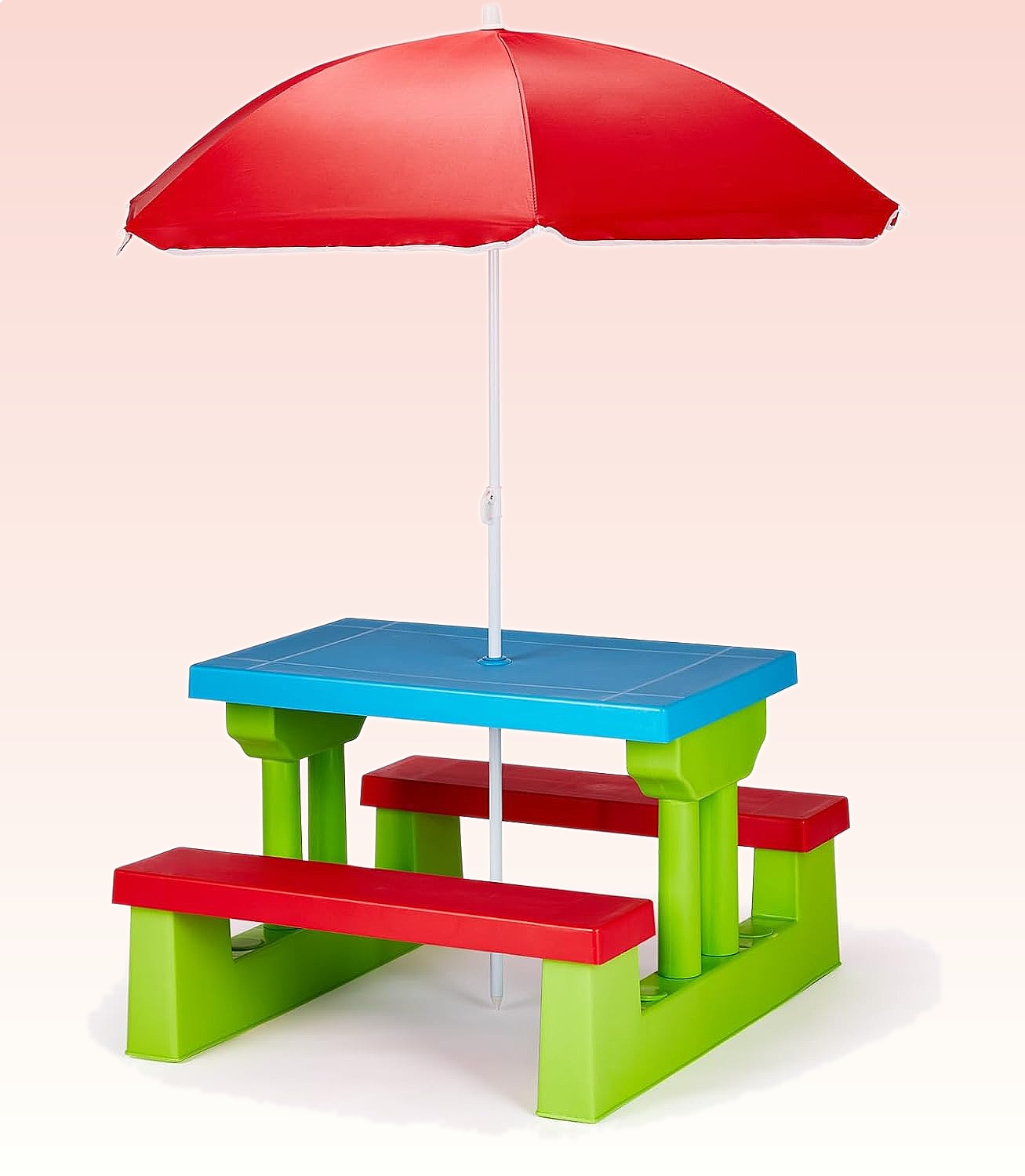 JOYMOR Kids Picnic Table with  - Kids Outdoor Table With Umbrella recension och pris