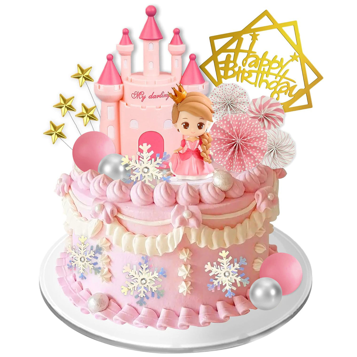 Princess Cake Topper Castle Ca - Kids Outdoor Merry Go Round recension och pris