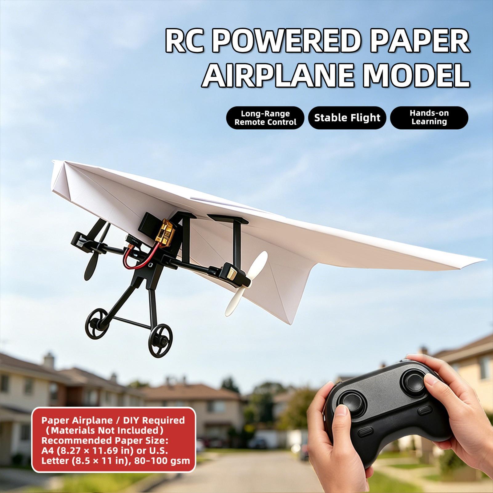 DIY RC Paper Airplane Kit Plan - Kids Outdoor Activity Set recension och pris