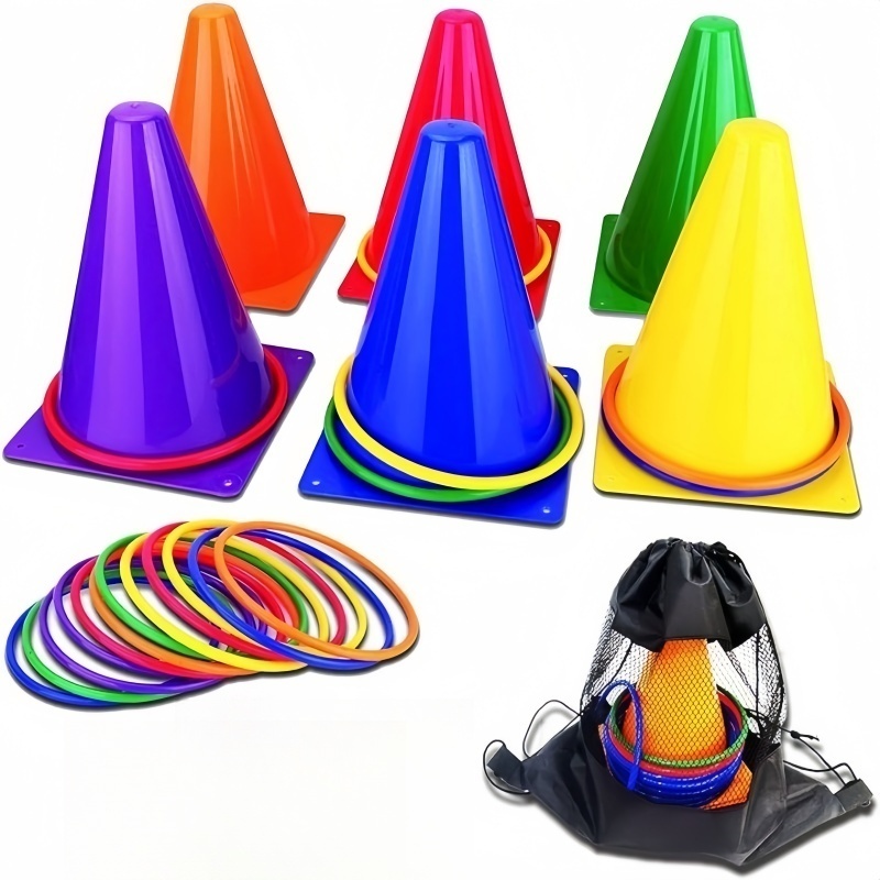 1Set Toss Cones Rings Party Ga - Kids Outdoor Yard Tools recension och pris