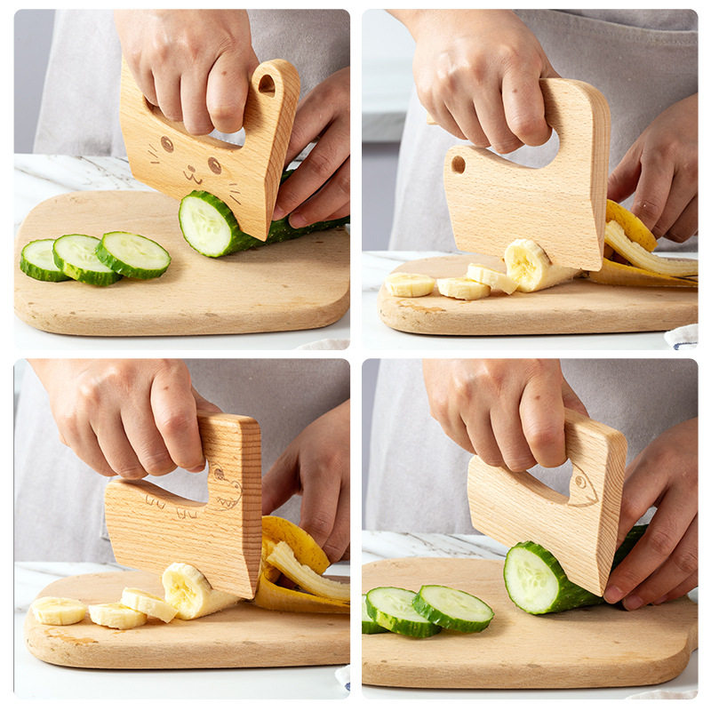 Wooden Kids Knife for Cooking  - Kids Outdoor Kitchen Set recension och pris