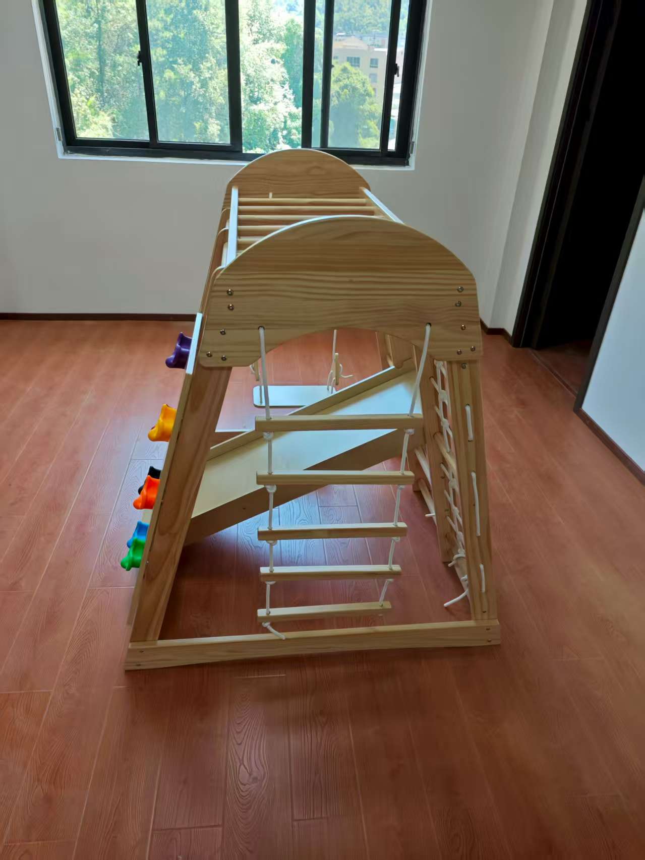 Wooden Kids Climbing Frame Lad - Kids Outdoor Frame recension och pris
