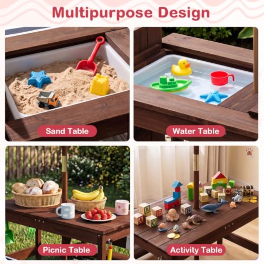 Outdoor kids picnic table for  - Kids Outdoor Water Table recension och pris