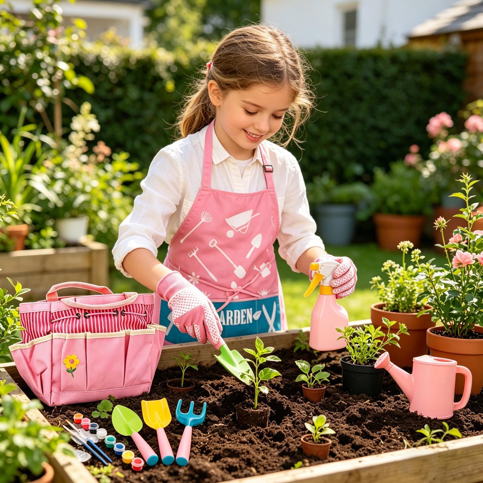 Kids Gardening Kit Lightweight - Kids Outdoor Yard Tools recension och pris