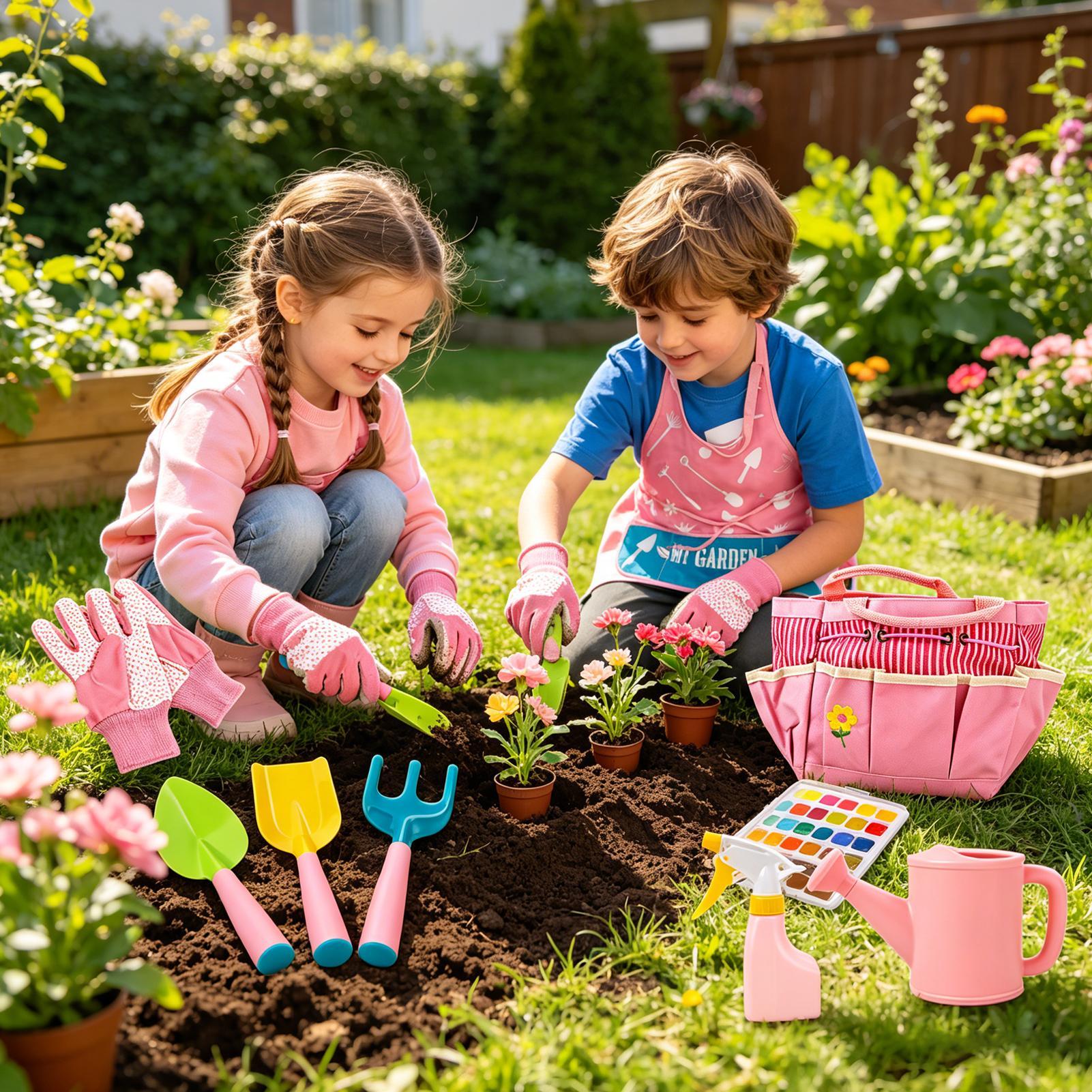 Kids Gardening Kit Lightweight - Kids Outdoor Yard Tools recension och pris