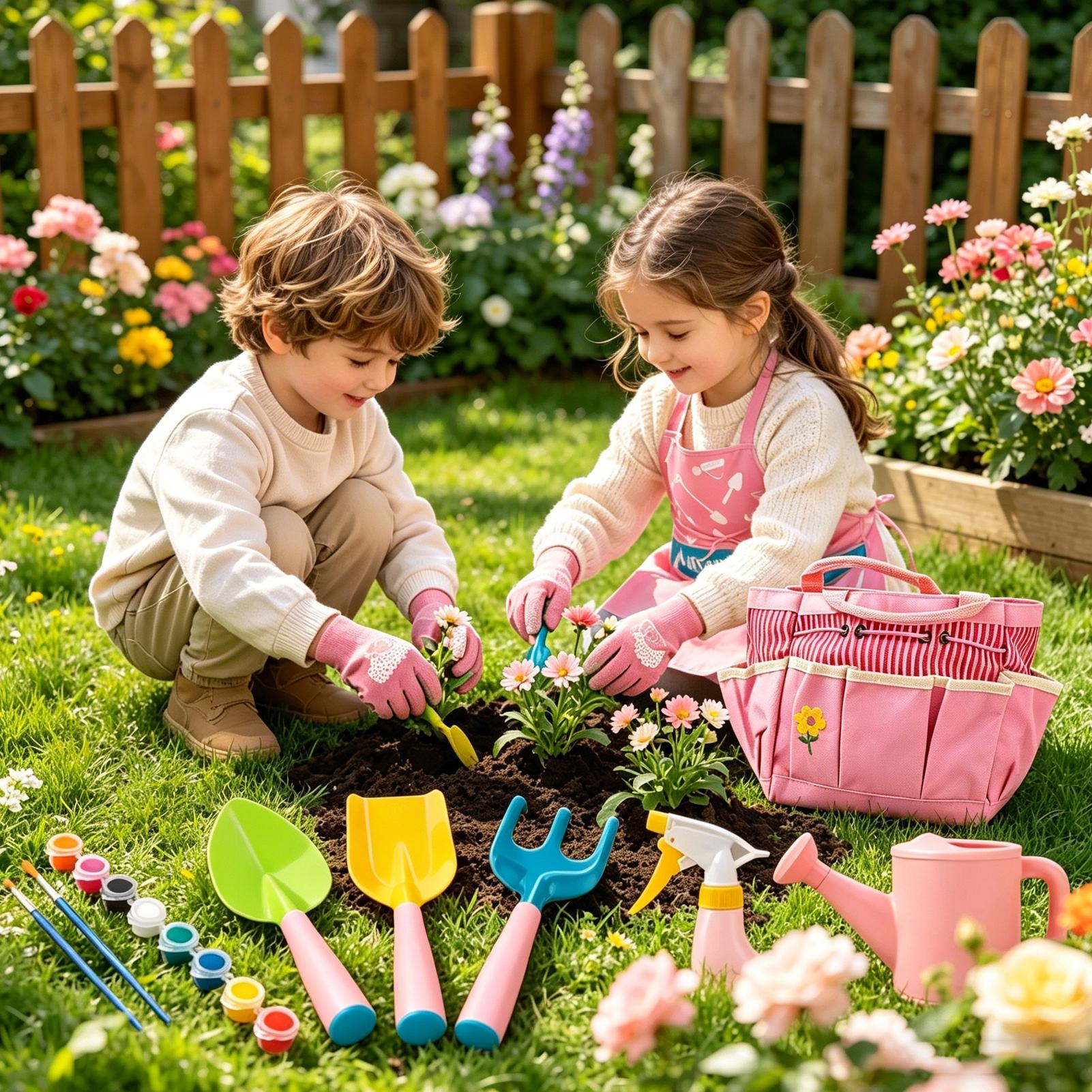 Kids Gardening Kit Lightweight - Kids Outdoor Yard Tools recension och pris