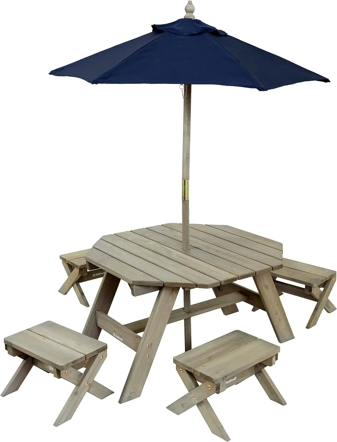 A Octagon Table Stools Umbrell - Kids Outdoor Table With Umbrella recension och pris