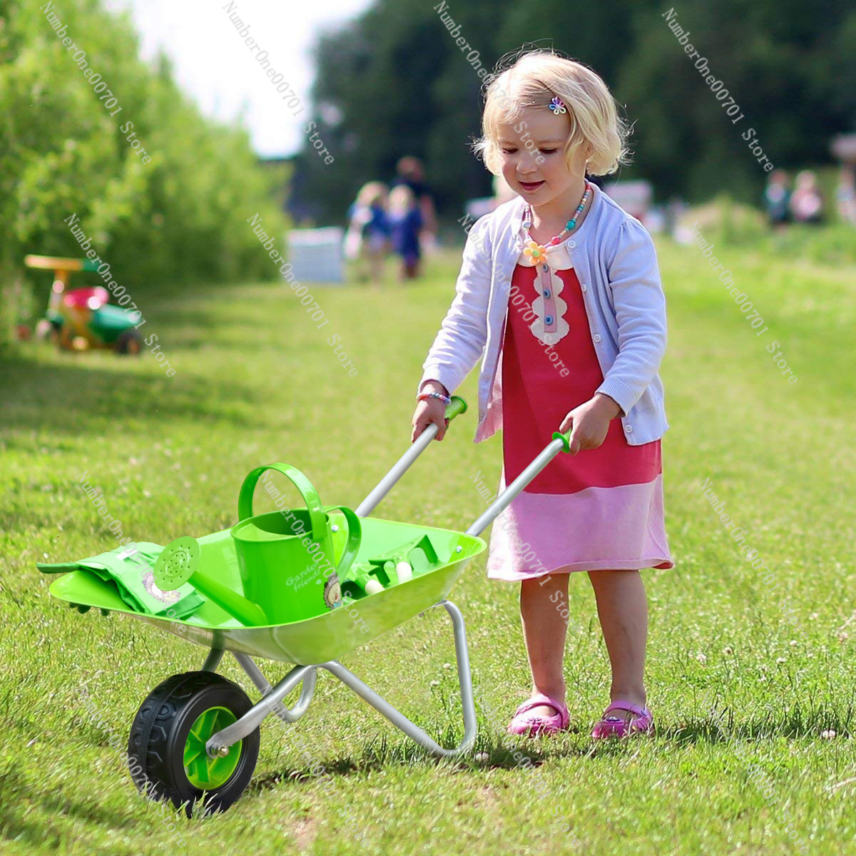 Kids Outdoor Wheelbarrow, Gree - Kids Outdoor Activity Set recension och pris
