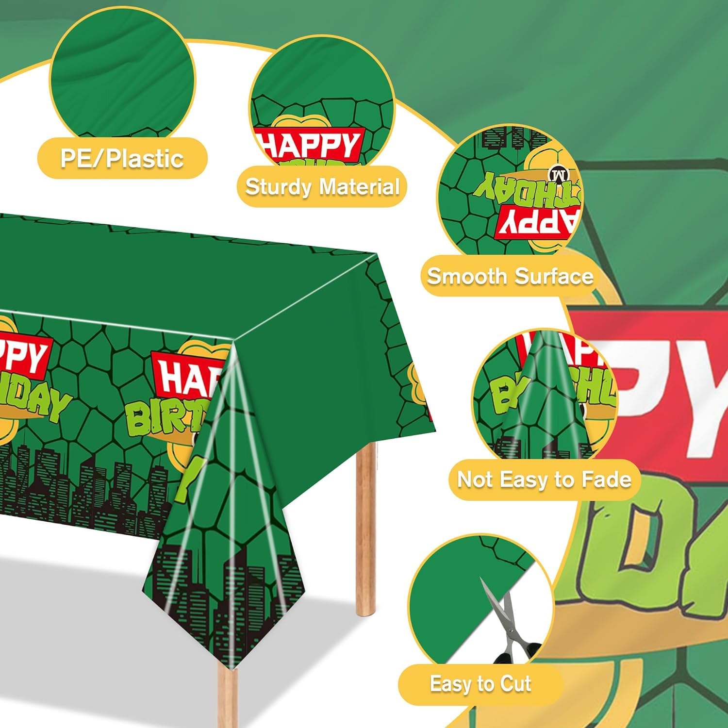Ninja Turtle Tablecloth for Ki - Kids Outdoor Water Table recension och pris