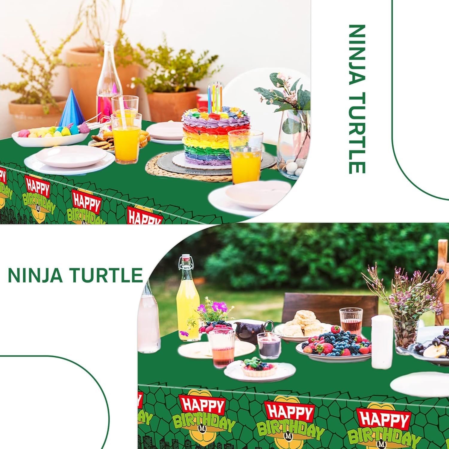 Ninja Turtle Tablecloth for Ki - Kids Outdoor Water Table recension och pris