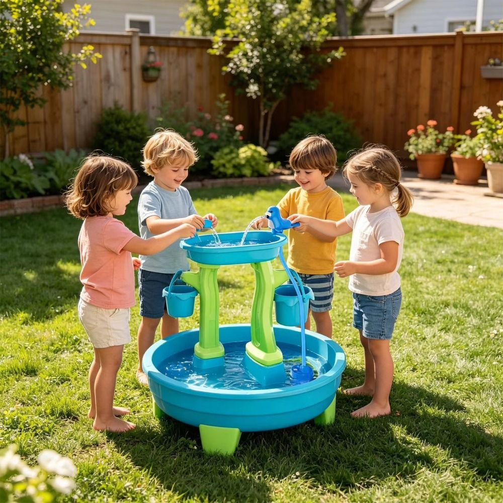 Portable No-Drill Kids Water T - Kids Outdoor Water Table recension och pris