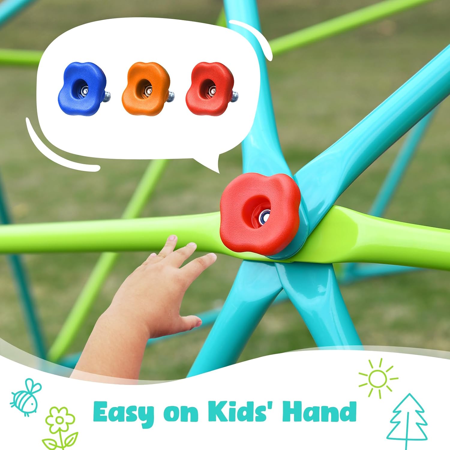 10 ft Climbing Dome Swing Set  - Kids Outdoor Jungle Gym recension och pris