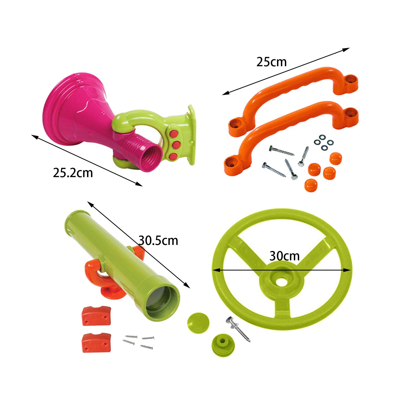 4 Pieces Jungle Gym Kingdom Pl - Kids Outdoor Jungle Gym recension och pris