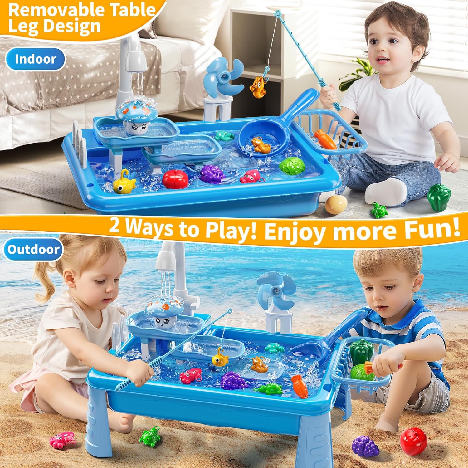 Water Table Play Sink Toy for  - Kids Outdoor Water Table recension och pris
