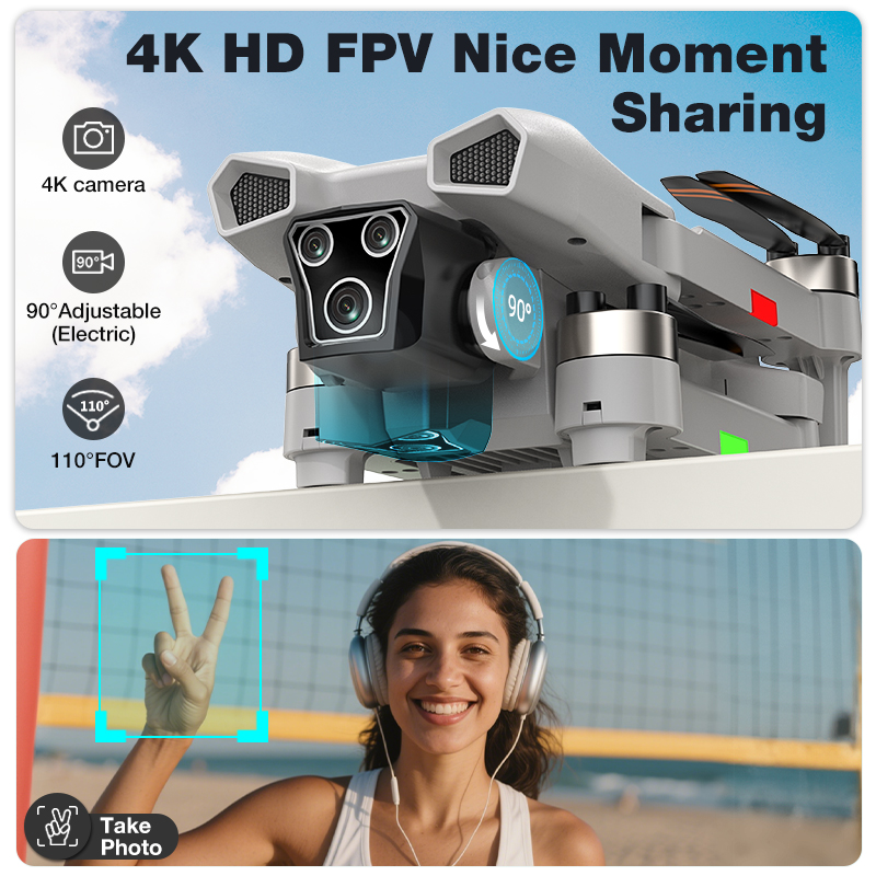 NEW Hot L017 Pro Drone Brushle - Kids Outdoor Play Equipment recension och pris