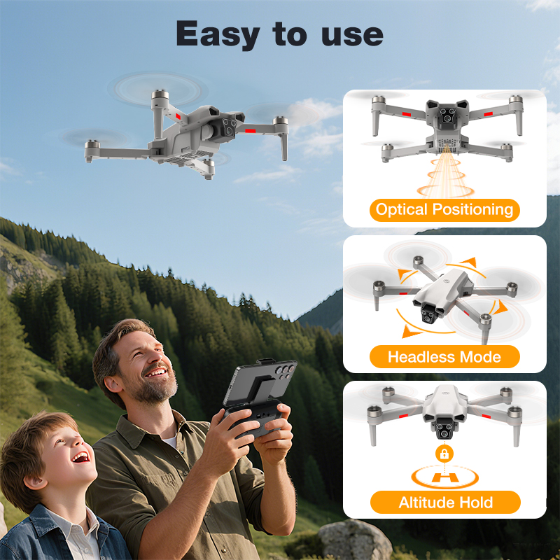 NEW Hot L017 Pro Drone Brushle - Kids Outdoor Play Equipment recension och pris