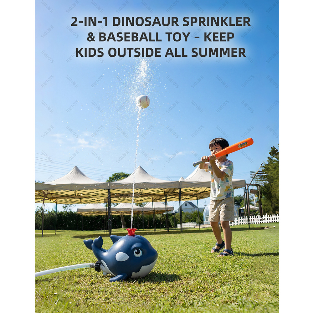 Cartoon Whale Sprinkler Outdoo - Kids Outdoor Yard Tools recension och pris