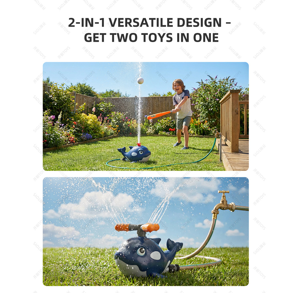 Cartoon Whale Sprinkler Outdoo - Kids Outdoor Yard Tools recension och pris