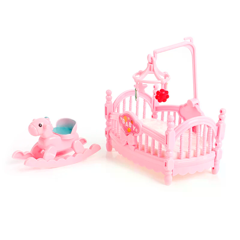 Miniature Crib Wooden Horse Se - Kids Outdoor Table With Umbrella recension och pris