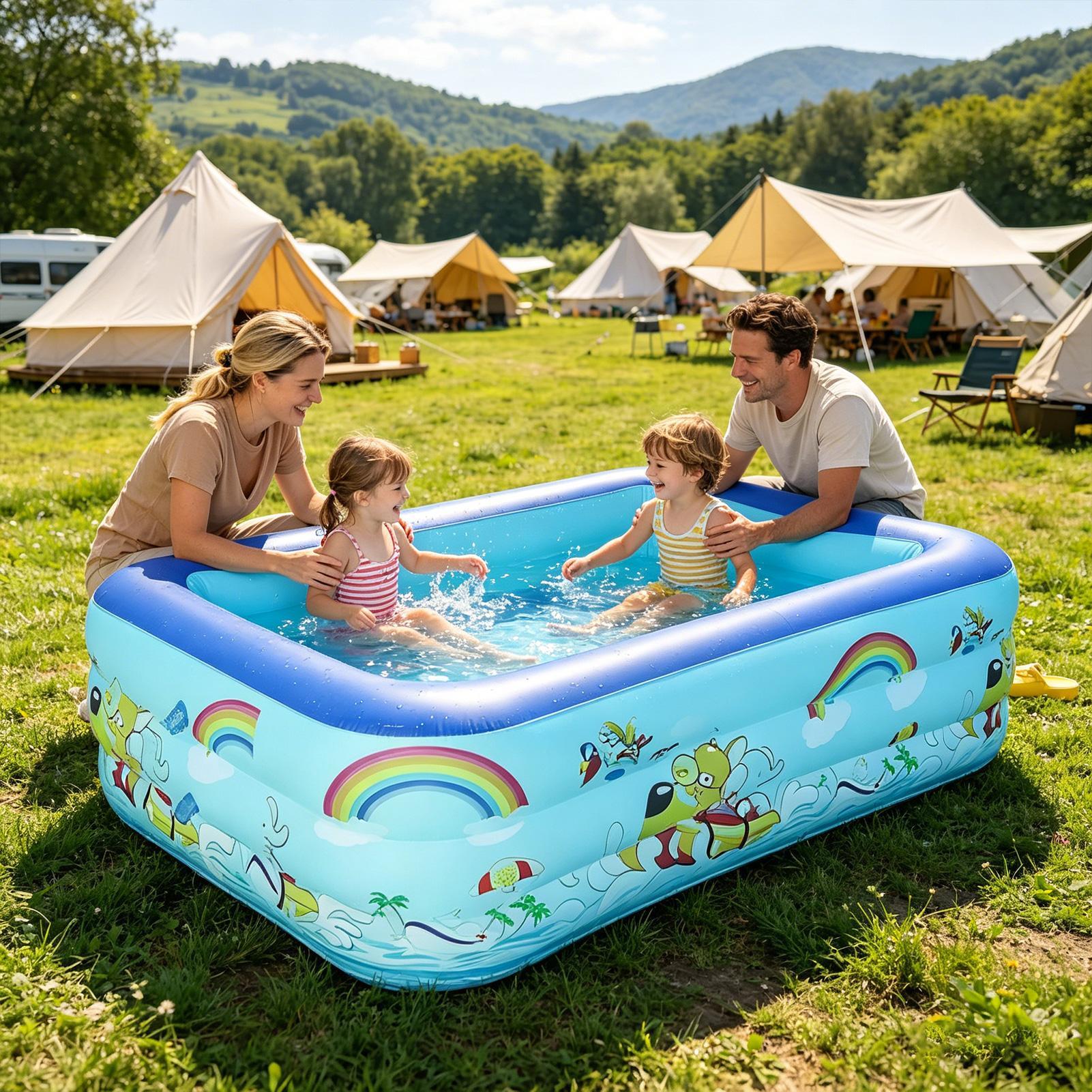 Inflatable Swimming Pool Large - Kids Outdoor Frame recension och pris