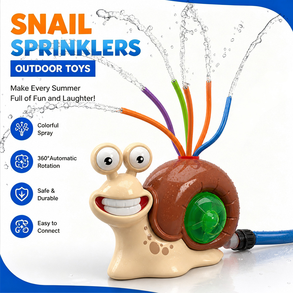 Water Spray Outdoor Toy Snail  - Kids Outdoor Yard Tools recension och pris