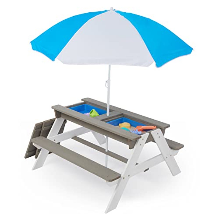Outdoor backyard patio picnic  - Kids Outdoor Table With Umbrella recension och pris
