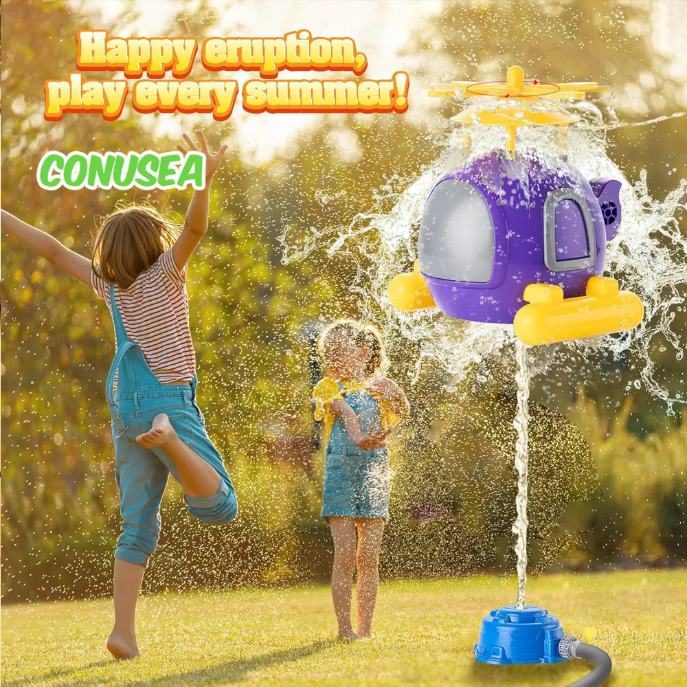 Helicopter Sprinkler Water Toy - Kids Outdoor Yard Tools recension och pris