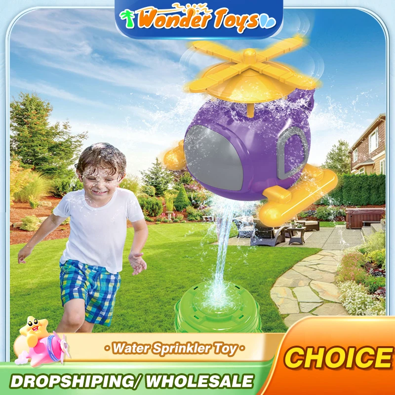 Helicopter Sprinkler Water Toy - Kids Outdoor Yard Tools recension och pris